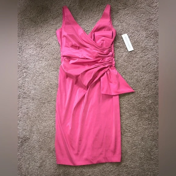 sachin and babi light blue dress Maggy London Dresses | New! Maggy London Sleeveless Coral Ruched Cocktail Dress~ Size 4 | Color: Orange/Pink | Size: 4